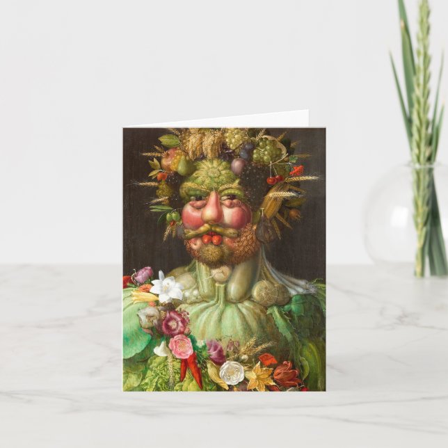 The Four Seasons: Vertumnus - Giuseppe Arcimboldo Kort (Framsida)