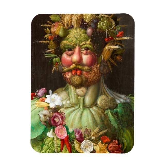 The Four Seasons: Vertumnus - Giuseppe Arcimboldo Magnet (Vertikal)