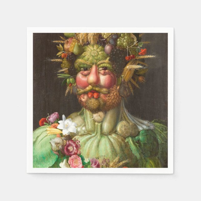 The Four Seasons: Vertumnus - Giuseppe Arcimboldo Pappersservett (Framsidan)