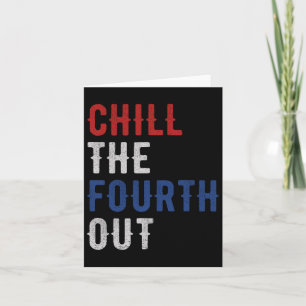 The Fourth Out Oberoende Usa Flag Rolig 4:e Juli  Kort