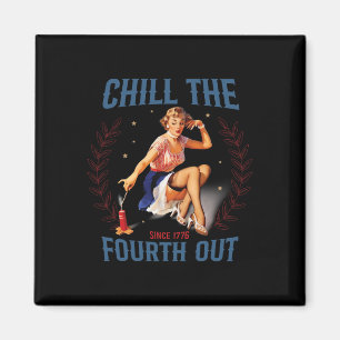The Fourth Out Retro 4 juli Magnet