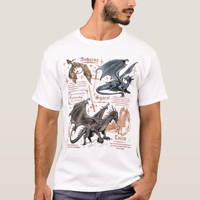 The Fourth Wing Drakryttare  T Shirt (Framsida)
