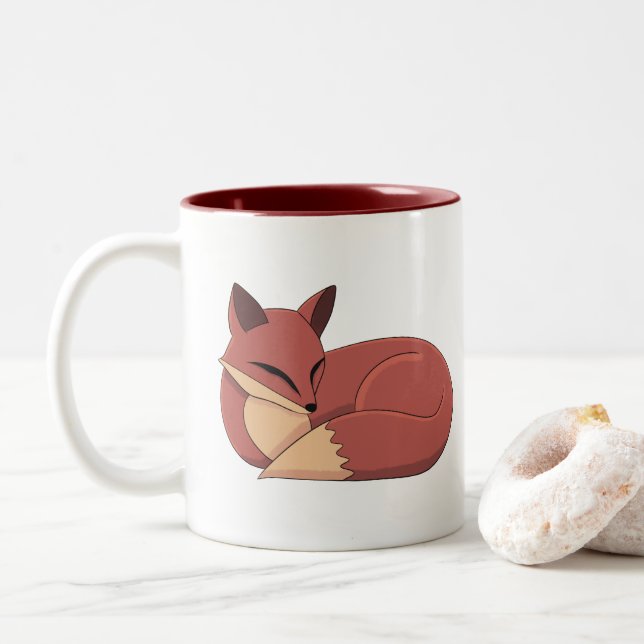 The Fox Två-Tonad Mugg (Med munk)