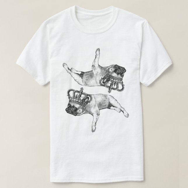 The Frenchie Queen (bouledogue francais) T Shirt (Design framsida)