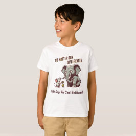 The Friendly Elephant and Mouse T Shirt