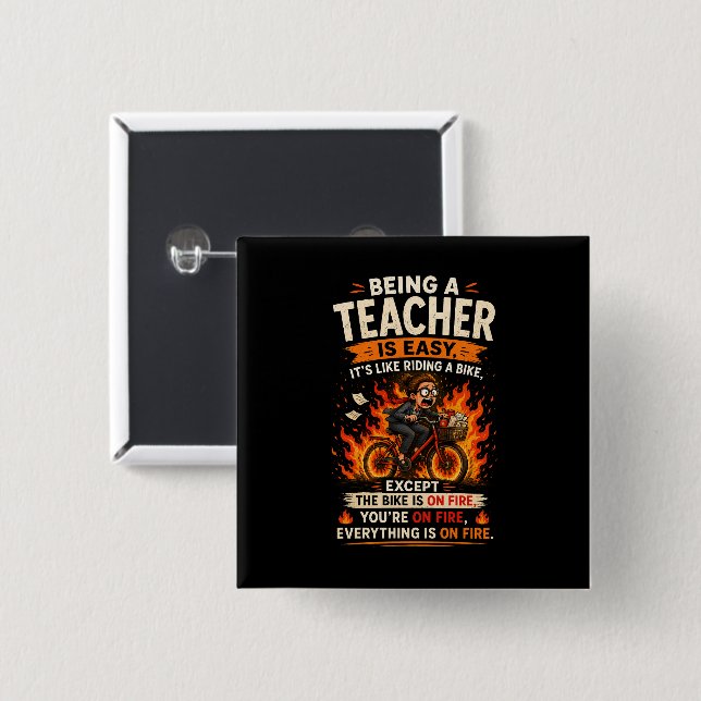The Funniest Teacher Gift Ever! 🍎🔥 Knapp (Framsida & baksida)