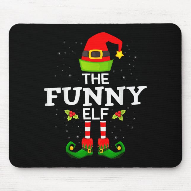 The Funny Elf Christmas Family Matching Pajama  Musmatta (Framsidan)