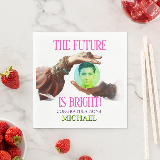 The Future Is Bright Prophet Fortune Teller  Pappersservett (Insitu)