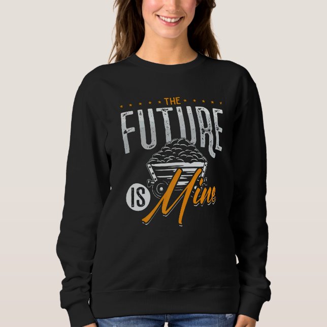 The Future Is Mine Driver Rock Mechanic Miner Mini T Shirt (Framsida)