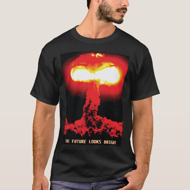 The Future Looks Bright retro T Shirt (Framsida)