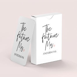 The Future Mrs och Ditt Namn | Modern Skönhetspres Casinokort