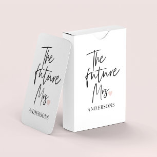 The Future Mrs och Ditt Namn   Modern Skönhetspres Casinokort