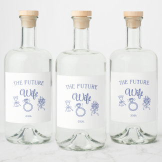 The Future Wife Livsmedels- och dryckesmärkningssa Spritflaskor Etikett