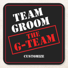 The G-Team Groom laget Underlägg Papper Kvadrat