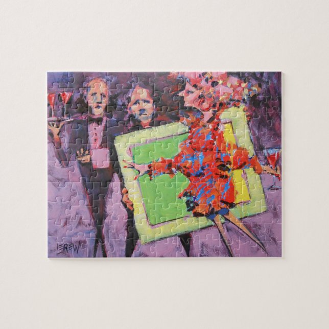 The Gallery Game Målning  / Konstnär Larry Lerew Pussel (Horisontell)