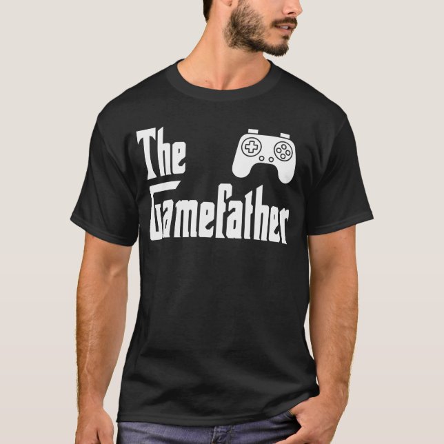 The Game Father Sarcastic Funny Gaming Christmas G T Shirt (Framsida)
