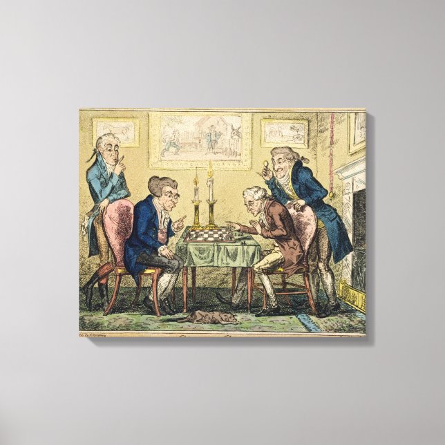 The Game of Chess, publicerad av H. Humphrey, Lond Canvastryck (Framsida)