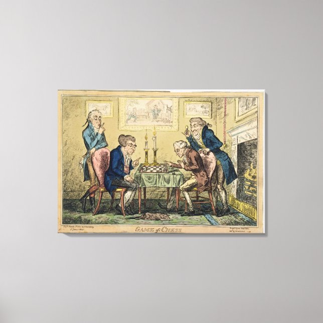 The Game of Chess, publicerad av H. Humphrey, Lond Canvastryck (Framsida)