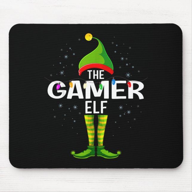 The Gamer Elf Christmas Group Family Pajama  Musmatta (Framsidan)