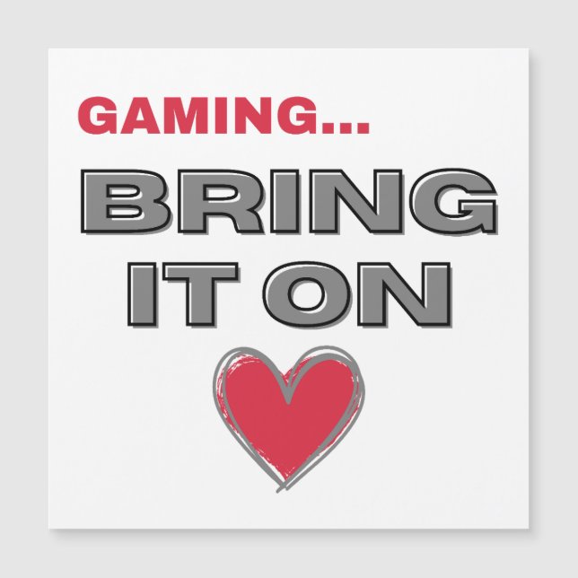 The Gamer Magnetic Card  (Framsida)