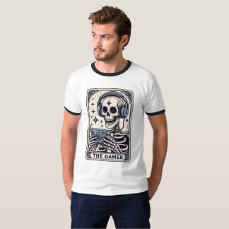 The Gamer Skeleton Tarot Card Shirt T
