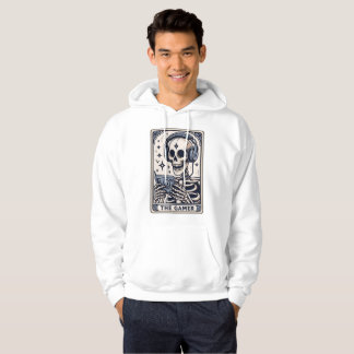The Gamer Skelett Tarotkort Tröja Hoodie