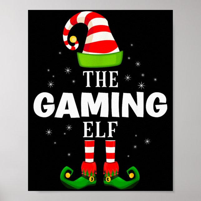 The Gaming Elf Christmas Pjs Matching Pajama  Poster (Framsidan)
