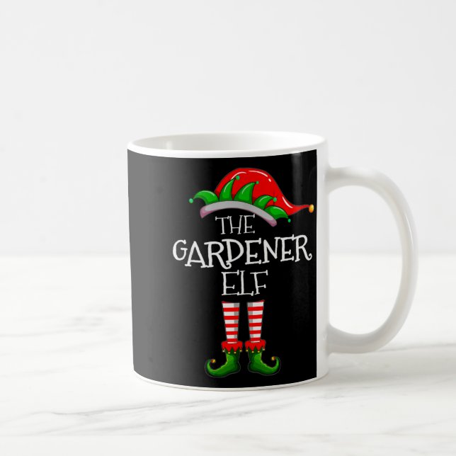 The Gardener Elf Matching Family Group Christmas P Kaffemugg (Höger)
