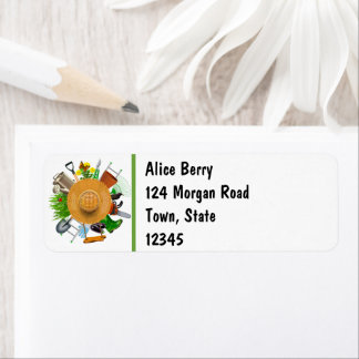 The Gardener Return Address Label Returadress Etikett