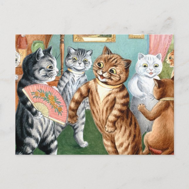 The Gathering av Louis Wain Vykort (Framsida)