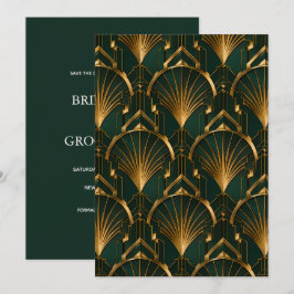The Gatsby Wedding Save the Date Card Spara Datumet