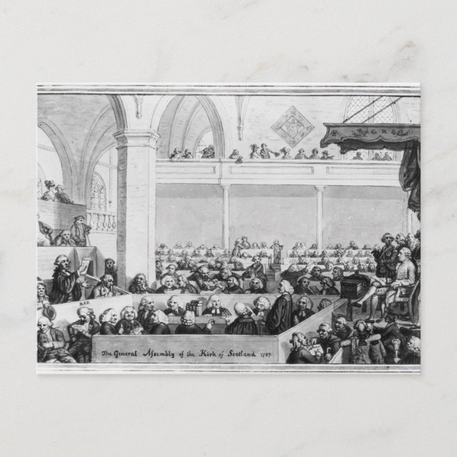 The General Assembly of the Kirk of Scotland Vykort (Framsida)