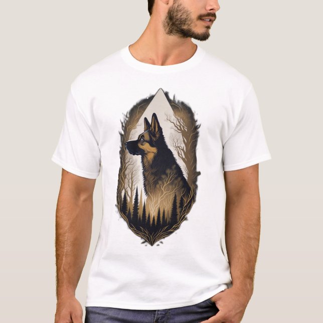The German Shepherd 003 T Shirt (Framsida)