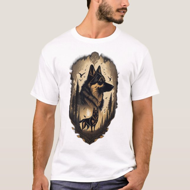 The German Shepherd 005  T Shirt (Framsida)