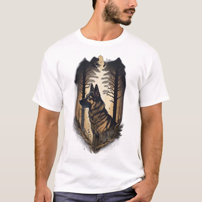 The German Shepherd 006  T Shirt (Framsida)