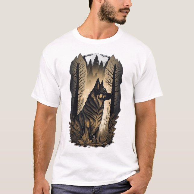The German Shepherd 013  T Shirt (Framsida)