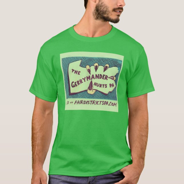 The Gerrymander skadar PA FDPA T-shirt (Framsida)