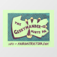 The Gerrymander skadar PA-klibbkonst
