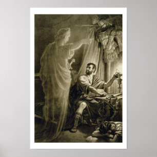 The Ghost of Julius Caesar, in the play by William Poster