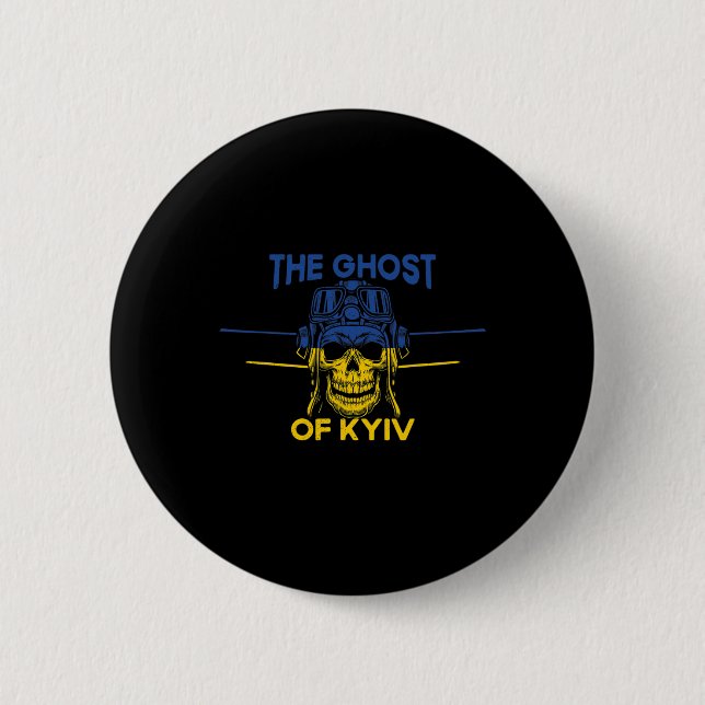 The Ghost Of Kyiv Stöd Ukraina Tröja #nowar Sta Knapp (Framsida)