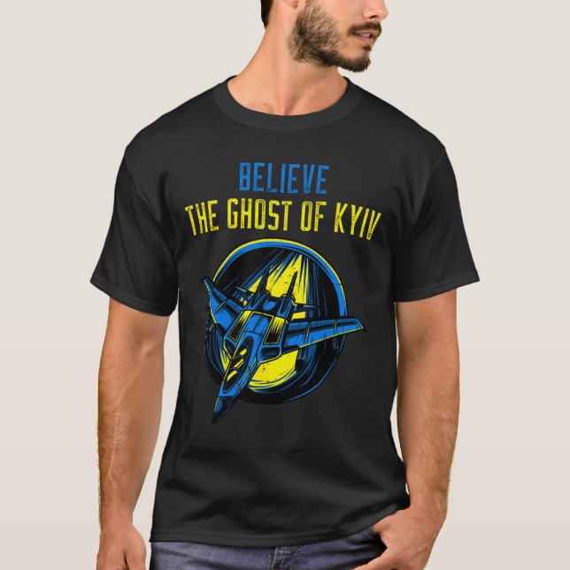 The Ghost Of Kyiv Tröja Tro Ukraina Jag Står Wi (Framsida)