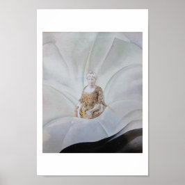 The Ghost of the Flower - collage art Poster