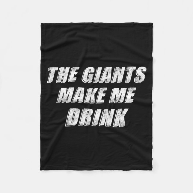 The Giants Make Me Drink Funny  Fleecefilt (Framsidan)