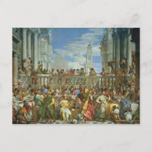 The Giftermål Feast at Cana, c.1562 (oil on canvas Vykort