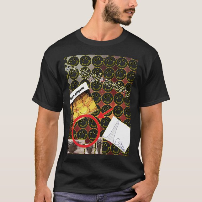 The Giggler retro T Shirt (Framsida)