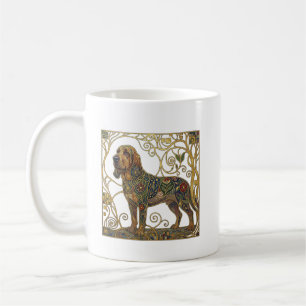 The Gilded Tracker: Wiensk Secession Bloodhound Kaffemugg