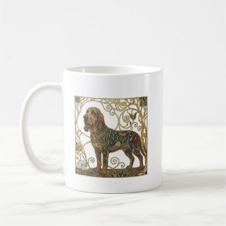 The Gilded Tracker: Wiensk Secession Bloodhound Kaffemugg