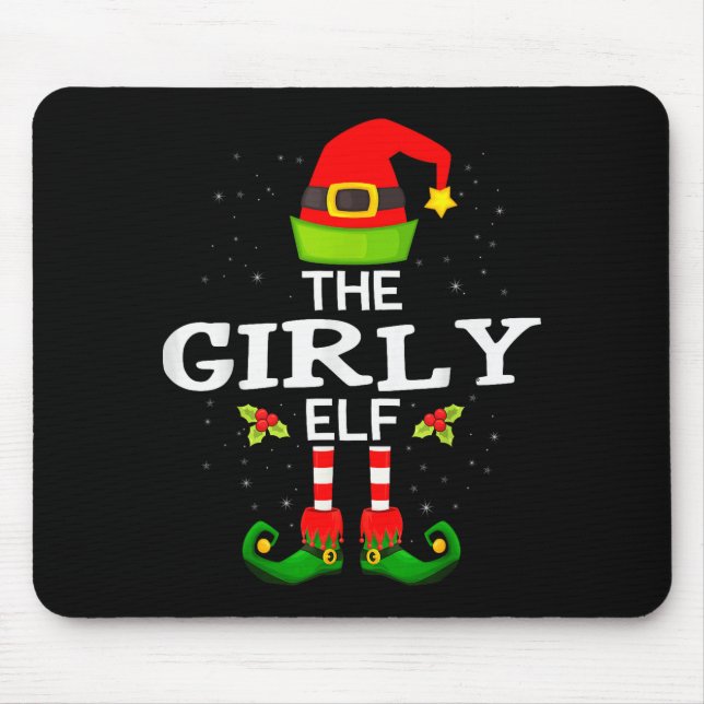 The Girly Elf Christmas Family Matching Pajama  Musmatta (Framsidan)