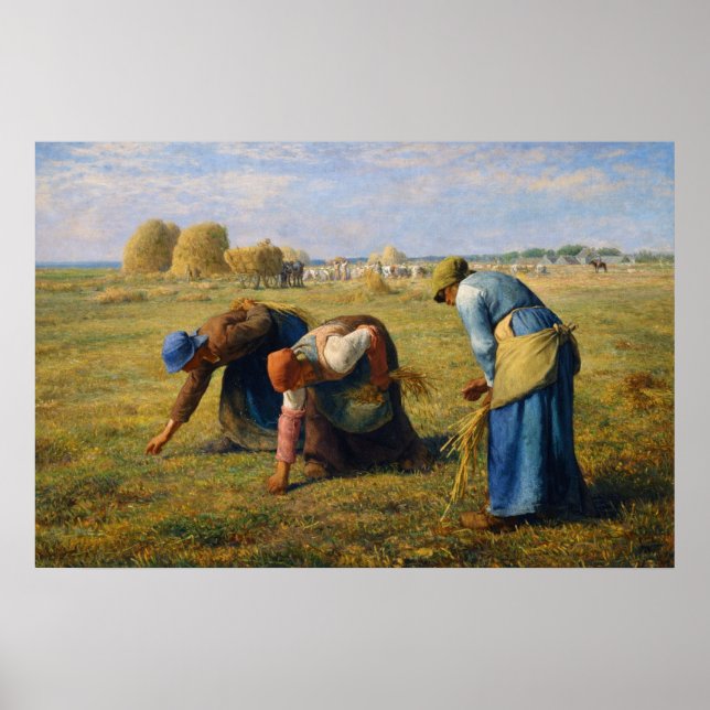 The Gleaners by Jean-Francois Millet Poster (Framsidan)