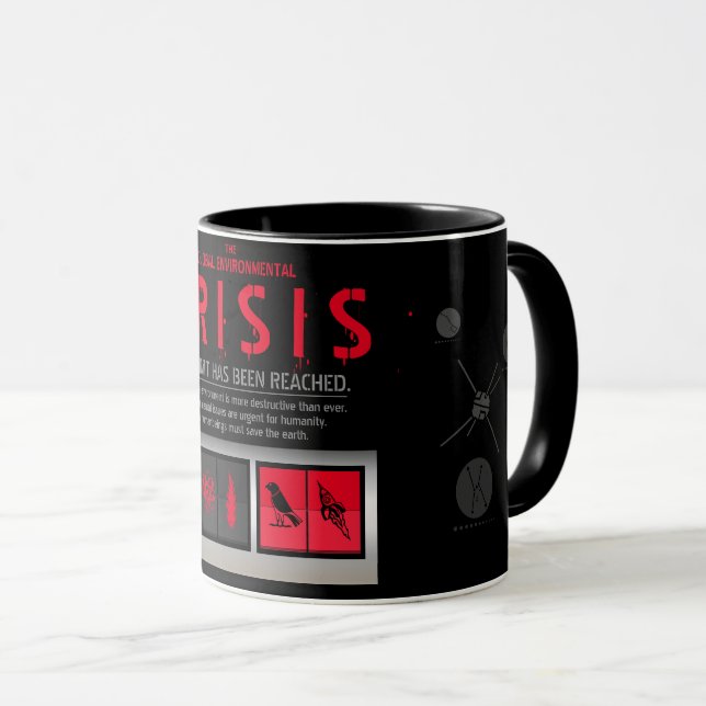 THE GLOBAL ENVIRONMENTAL CRISIS [Combo Mug] Mugg (Framsida höger)